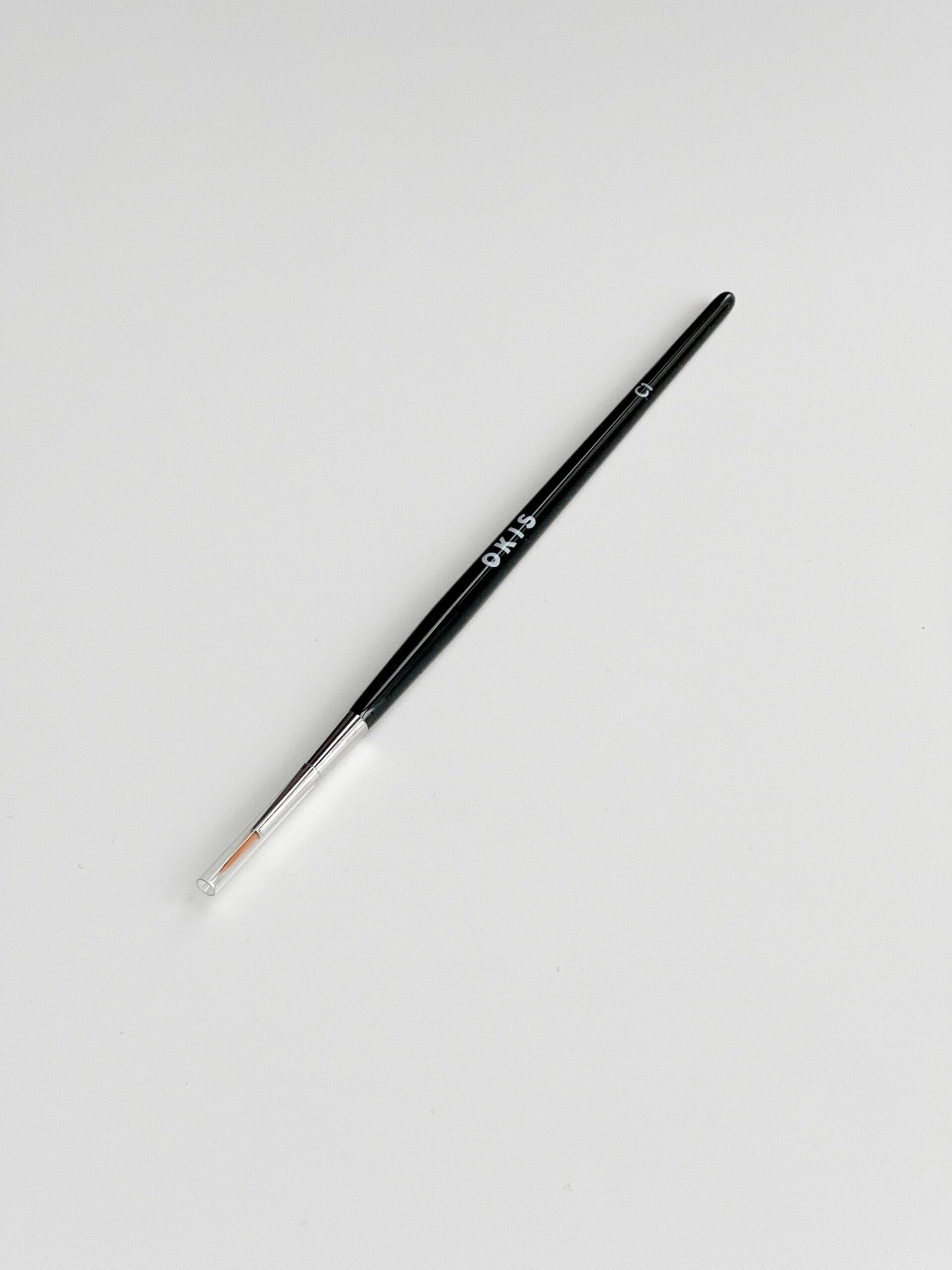 Brush for eyebrow coloring with C1 paint made of nylon round OKIS BROW