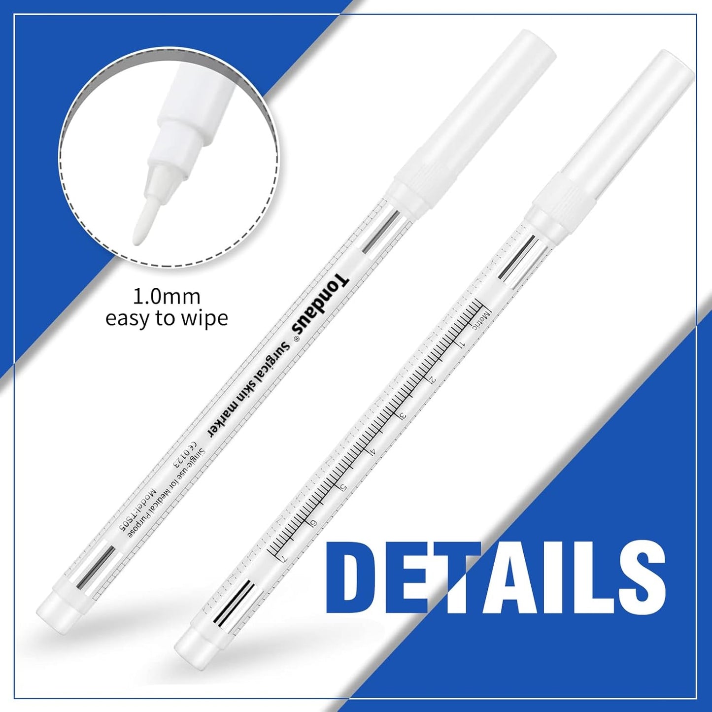 Marker for marking surgical sterile Tondaus - 1.0 mm white (TF01)
