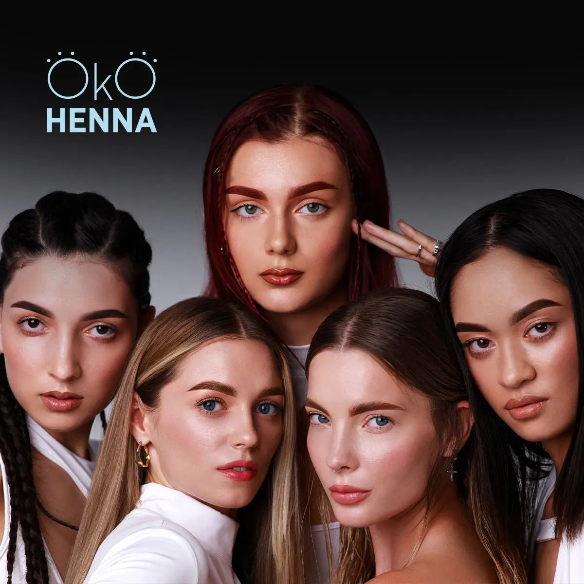 OKO Set of henna for eyebrows Power Powder, 5g *USE BY AUG 2025*