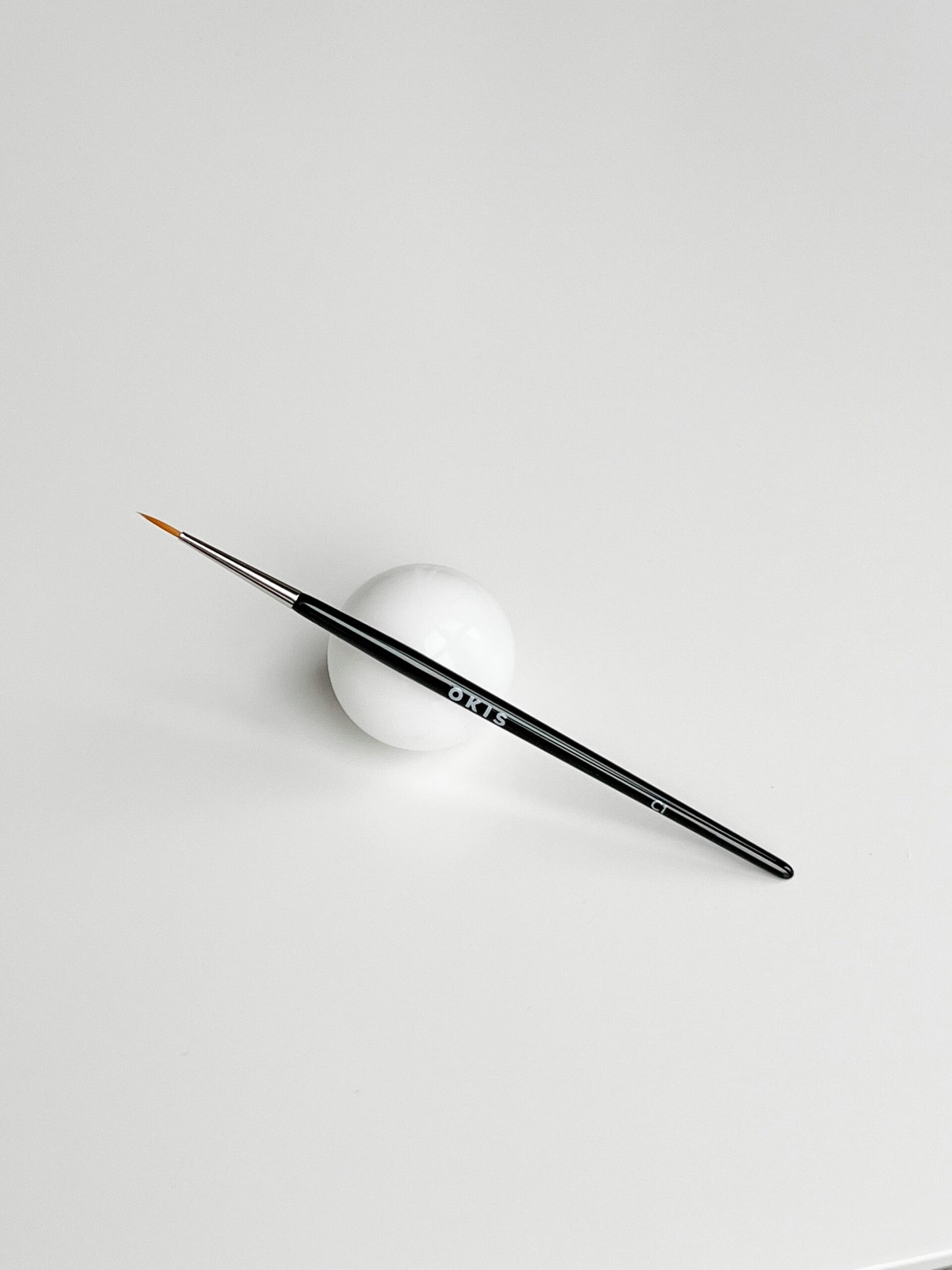 Brush for eyebrow coloring with C1 paint made of nylon round OKIS BROW