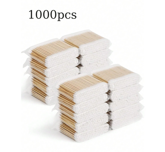 High-Quality Double Headed Cleaning Sticks, Cosmetic Wooden Cleaning Sticks