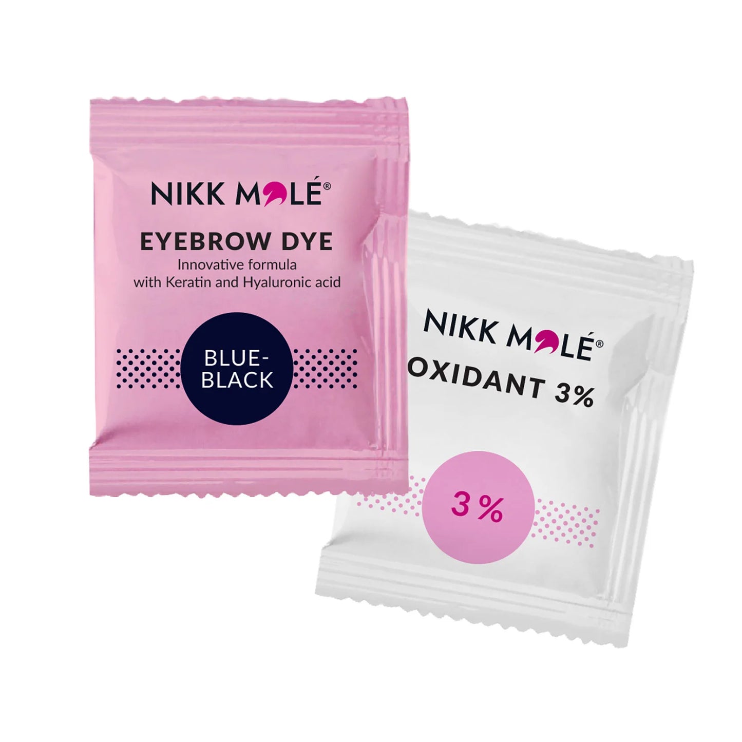 Paint for eyebrows and eyelashes Nikk Mole / Sachet + oxidizer, 5 ml