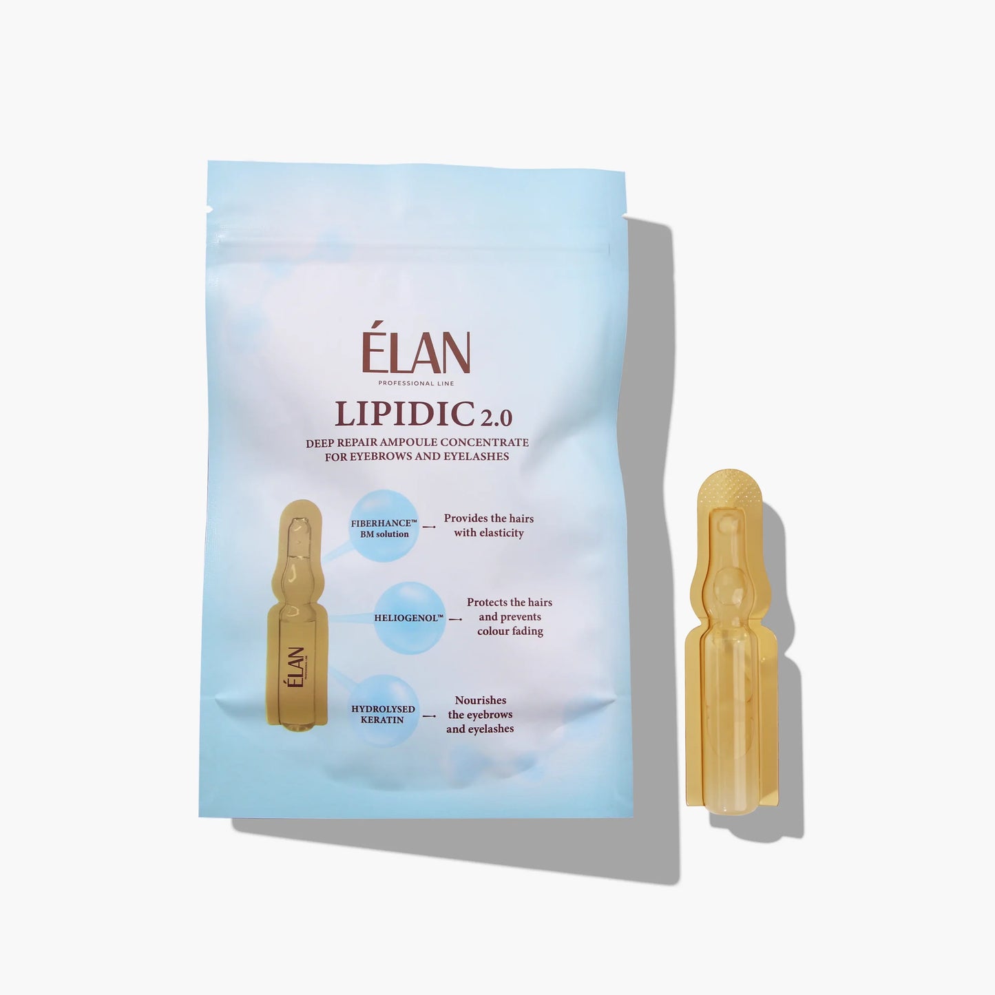 ELAN professional line LIPIDIC 2.0 Deep Repair Monodose Concentrate для брів і вій (10 монодоз х 1,5 мл.)