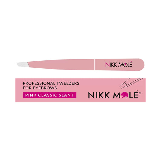 Classic eyebrow tweezers (pink)