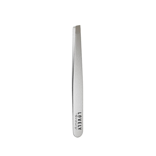 Lovely Brows Classic eyebrow tweezers (silver)