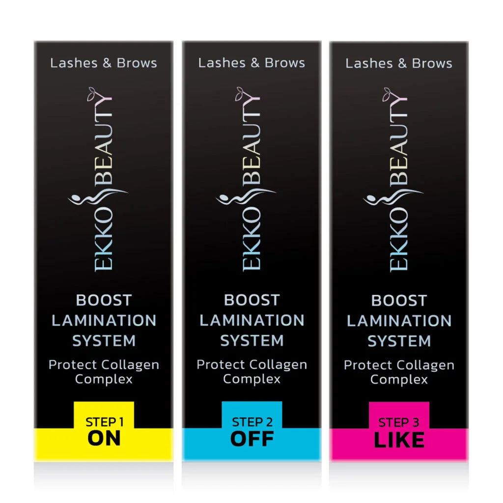 Ekko Beauty Boost Lamination System, kit 3x10ml