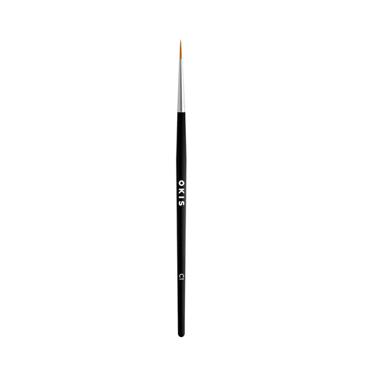 Brush for eyebrow coloring with C1 paint made of nylon round OKIS BROW