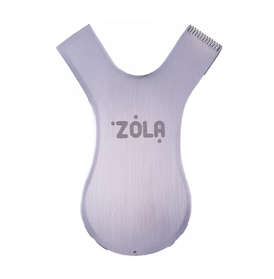 Металевий гребінець-аплікатор ZOLA - COMB Applicator - сріблястий