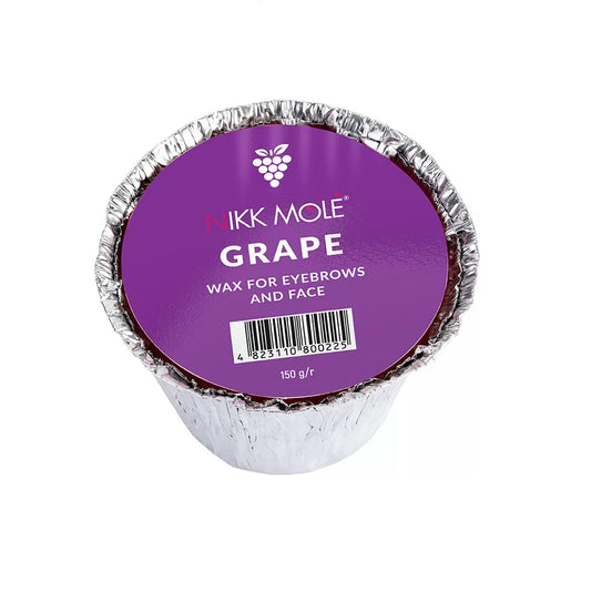 Nikk Mole hard wax for eyebrows and face (Grape) 150g