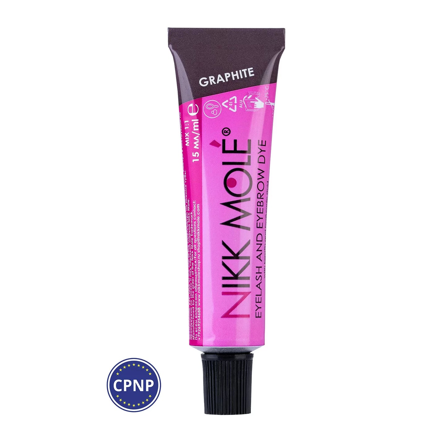 Professional dye NIKK MOLE for coloring eyebrows and eyelashes