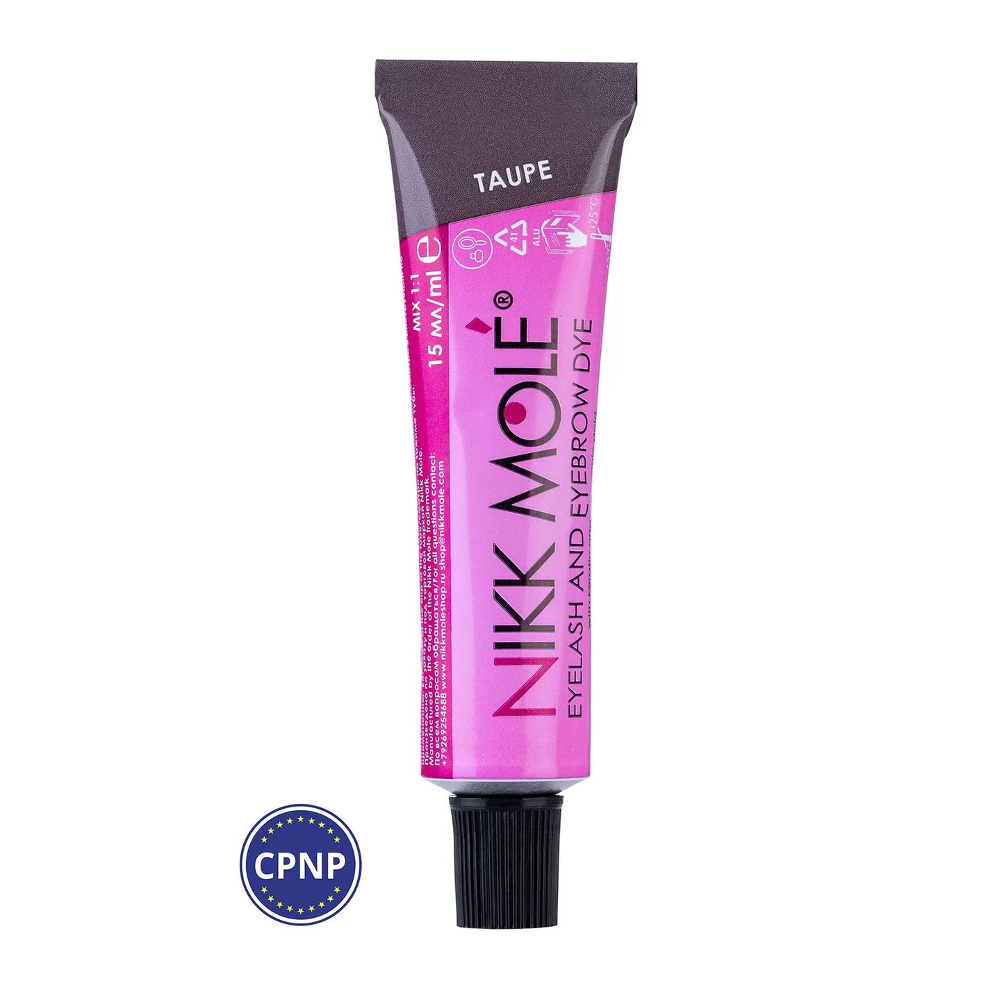 Professional dye NIKK MOLE for coloring eyebrows and eyelashes