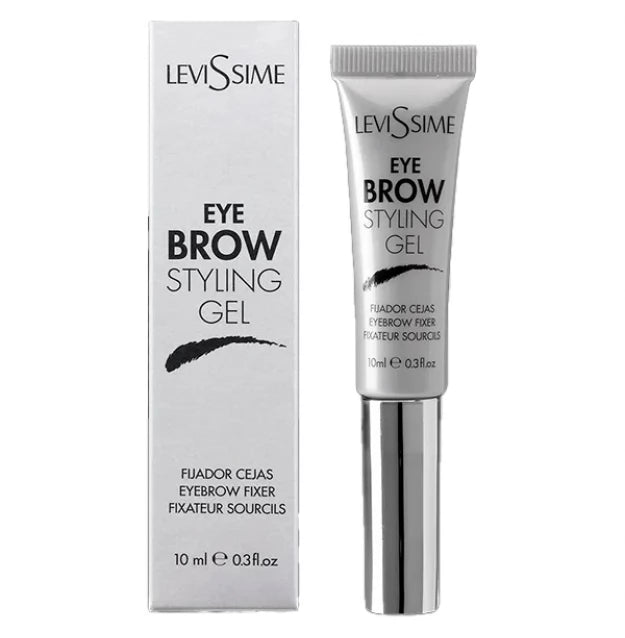 Transparent eyebrow fixing gel Levissime / Eye Brow Styling Gel, 10 ml