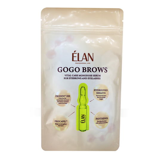 ELAN professional line GO GO BROWS Vital Growth Monodose Serum for Eyebrows and Eyelashes  (10 monodoses х 1 ml.)