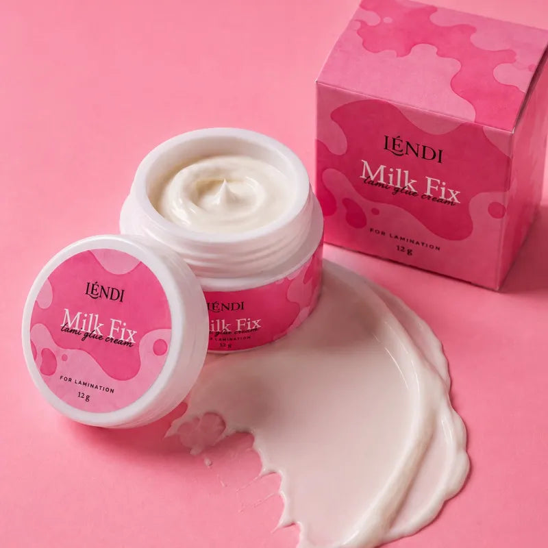 Cream eyelash lamination glue Lendi - Milk Fix Lami Glue Cream, 12 g