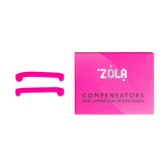 Компенсатори для ламінування вій ZOLA / рожеві, 1 пара