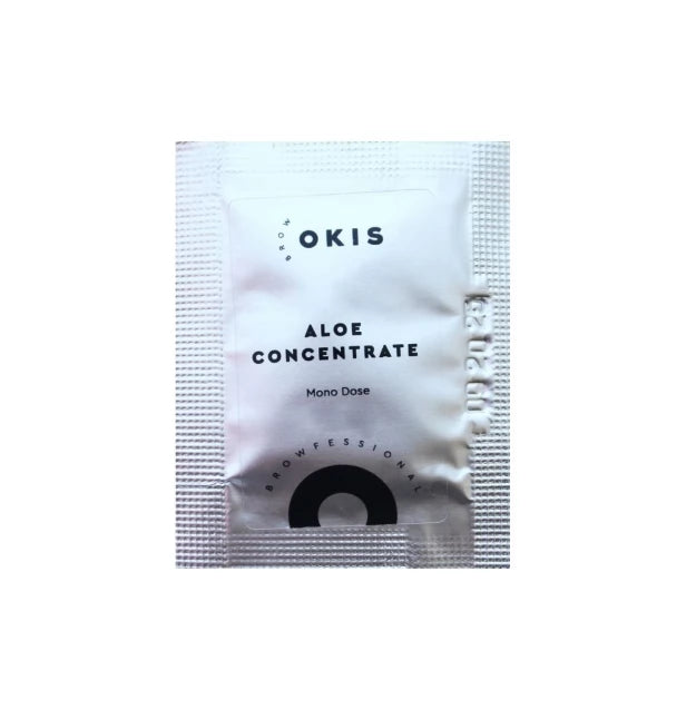 Aloe concentrate for deep moisturizing of eyebrows and eyelashes Okis Brow / sachet, 3 ml