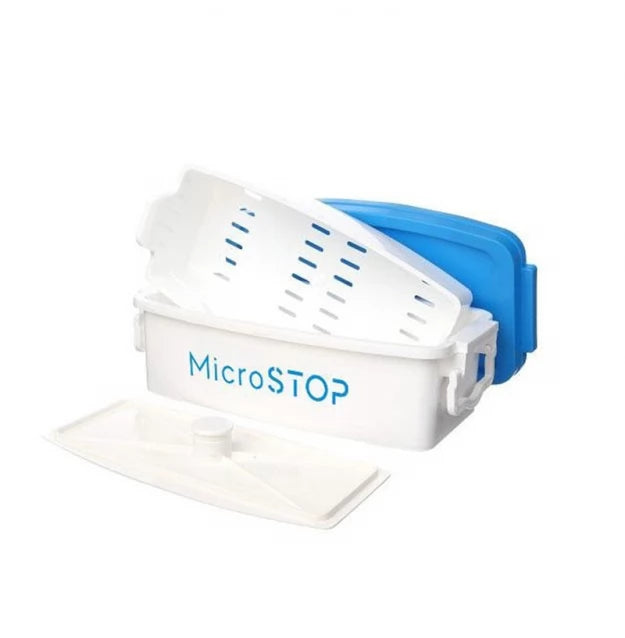 MicroSTOP instrument sterilization and soaking container/white