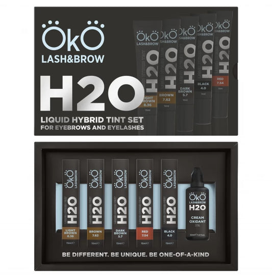 Set of paint for eyebrows and eyelashes OKO / Liquid Hybrid Tint H20