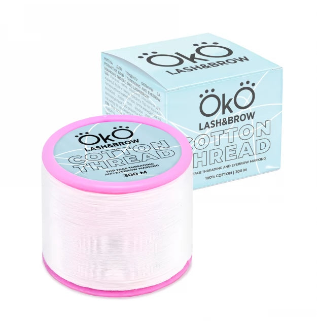 OKO Cotton Thread for facial threading and eyebrow shaping (300 meters)