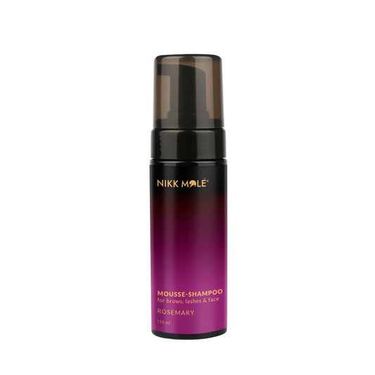 Mousse shampoo for eyebrows, eyelashes and face NIKK MOLE, 150 ml