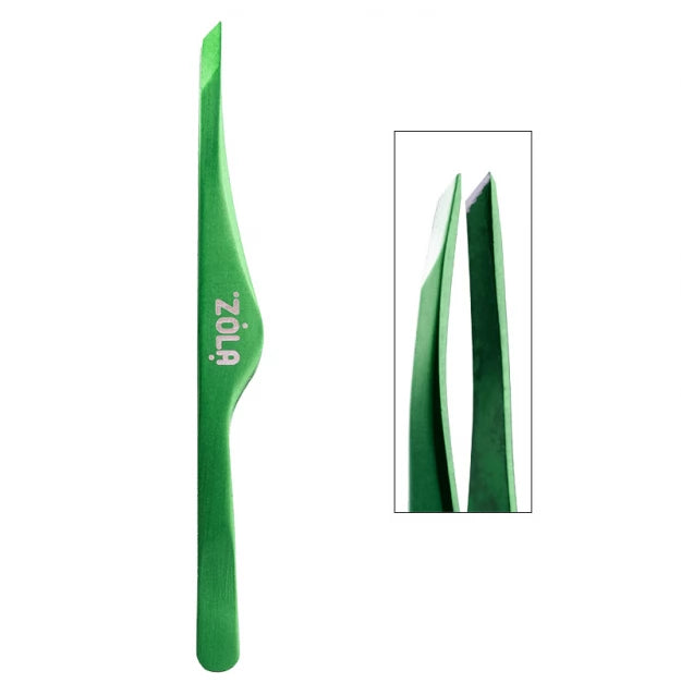 Eyebrow tweezers professional slanted ZOLA Color Series