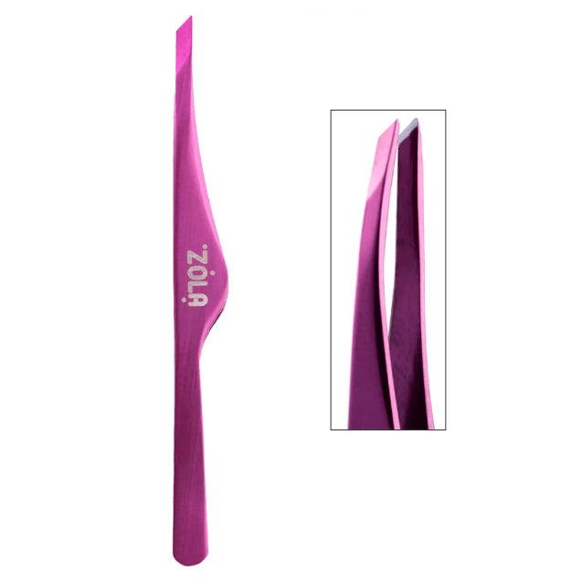 Eyebrow tweezers professional slanted ZOLA Color Series