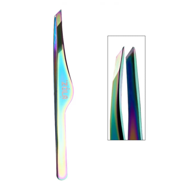 Eyebrow tweezers professional slanted ZOLA Color Series
