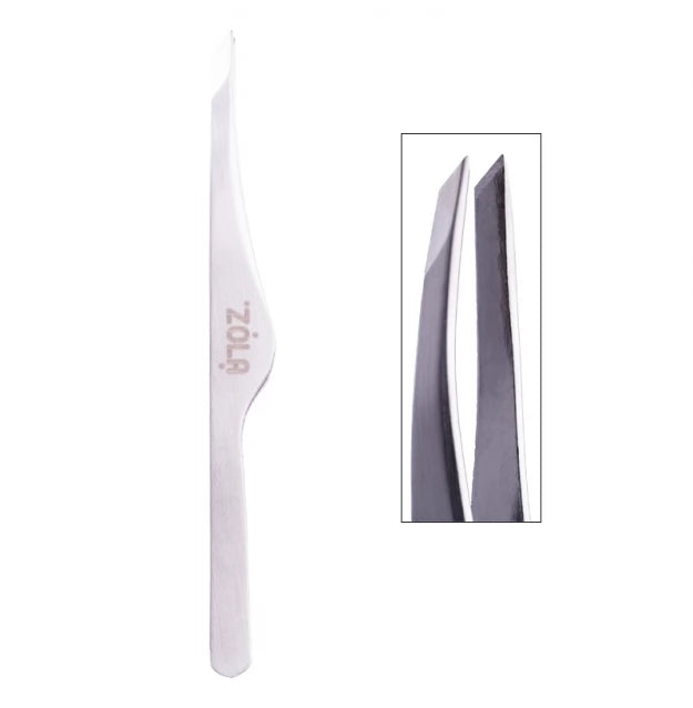 Eyebrow tweezers professional slanted ZOLA Color Series