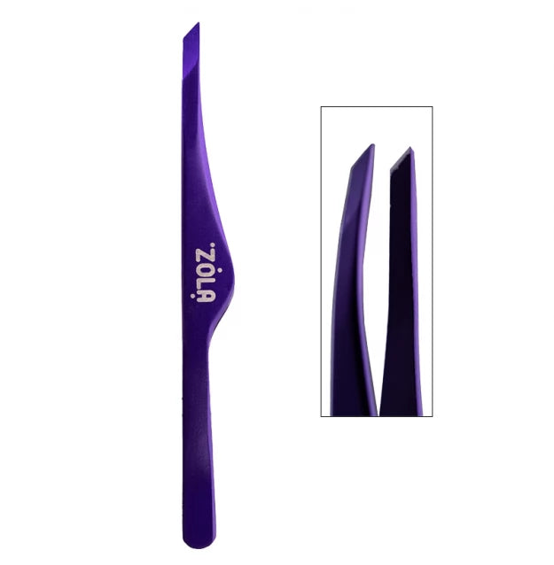 Eyebrow tweezers professional slanted ZOLA Color Series