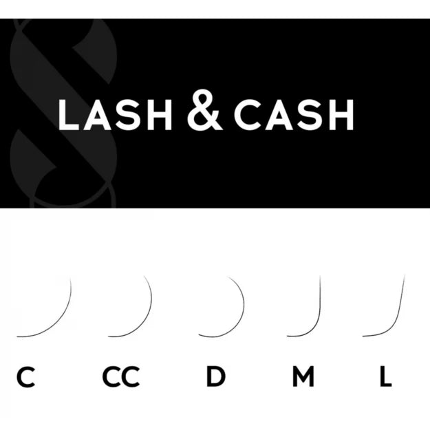 Eyelash extensions Sculptor Lash Cash, mix M, 0.10 (7-13 mm) / dark chocolate
