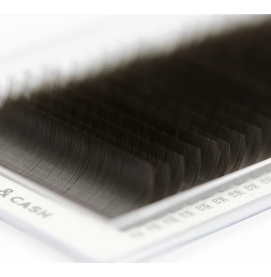 Eyelash extensions Sculptor Lash Cash, mix C, 0.10 (7-13 mm) / dark chocolate