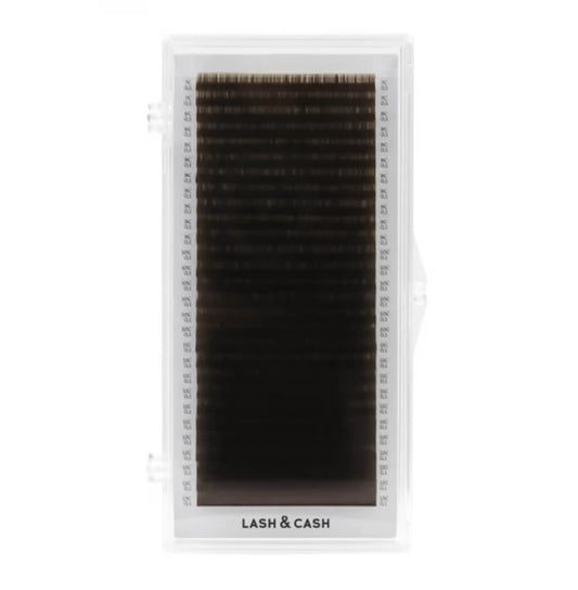 Eyelash extensions Sculptor Lash Cash, mix M, 0.10 (7-13 mm) / dark chocolate