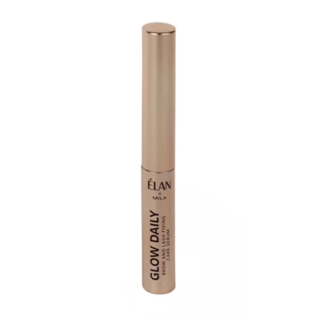 Serum for eyebrow and eyelash care and fixation ELAN x Mila "GLOW DAILY" / gold tube, 5 ml