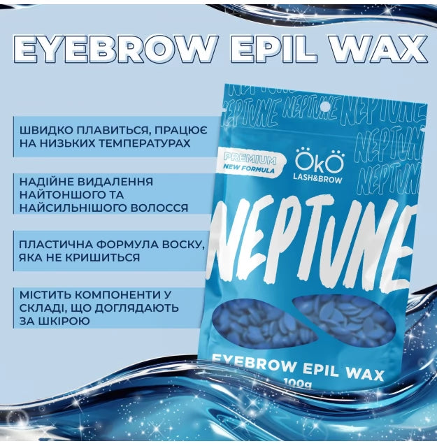 OKO/Neptune facial depilatory wax (blue), 100 g