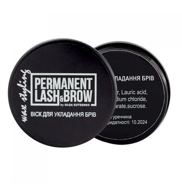 Permanent Lash&Brow Wax for Styling and Fixing Eyebrows, 15 ml