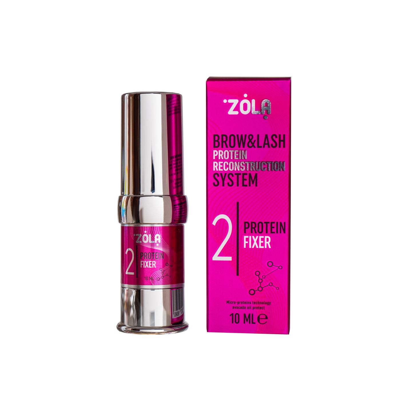 Lamination kit ZOLA Brow Lash Protein Reconstruction System / in pink jars