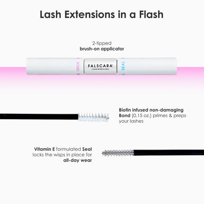 Falscara False Lash Clusters Bond & Seal - Double-Sided Tube - 0.29 oz.