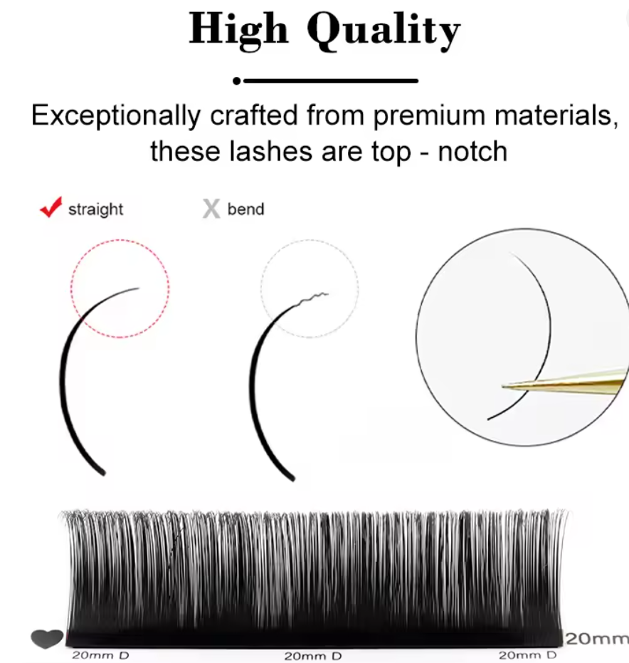 M J JOMAY Eyelash Extension MIX(8-16), 0.12mm