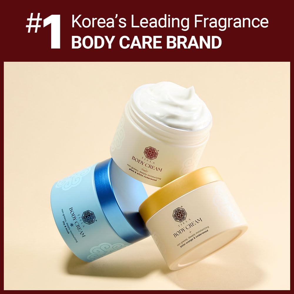 Perfume Nourishing Body Cream Sunset 6.8 fl oz (200 ml) l 24hr Lasting l Plum Scent l Hyaluronic Acid, Lightweight l Fast-Absorbing