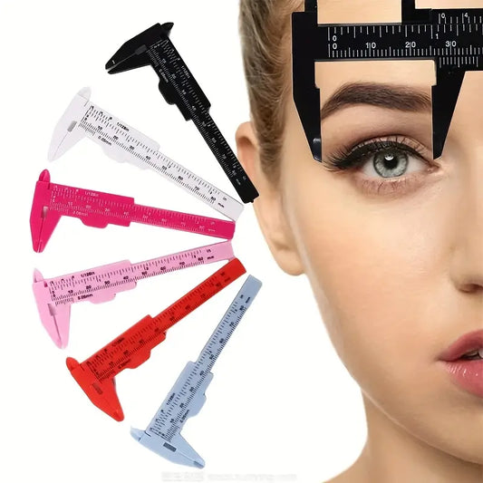 Professional Eyebrow Measuring Caliper — Precision Tool for Perfect Brow Symmetry