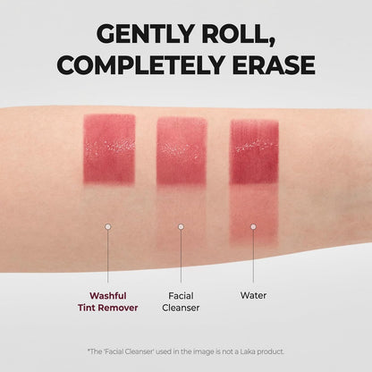 Засіб для зняття тінту для губ Laka Washful, 10 мл/0,33 рідк. унції, М'який та легкий гель для видалення стійких пігментів з губ, Очищувач для губ, Видаляє омертвілу шкіру, Для щоденного використання, для чутливої шкіри, Корейський догляд за шкірою