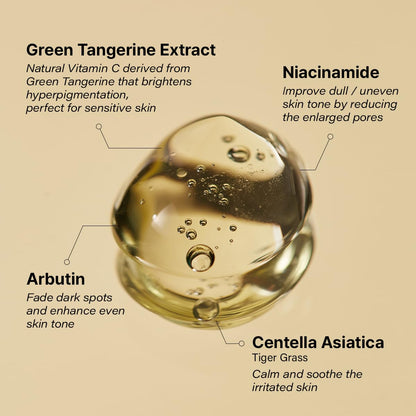 GOODAL Green Tangerine Vitamin C Serum, Korean Skin Care - Advanced Version 1.02 fl oz