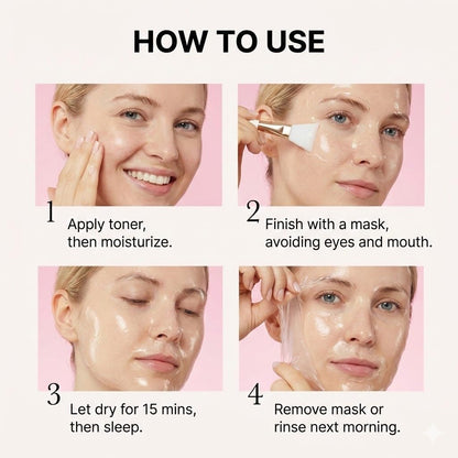 ELT Collagen Peel Off Face Mask Pack, Silicone Brush Included (60 ml / 2.02 fl.oz)