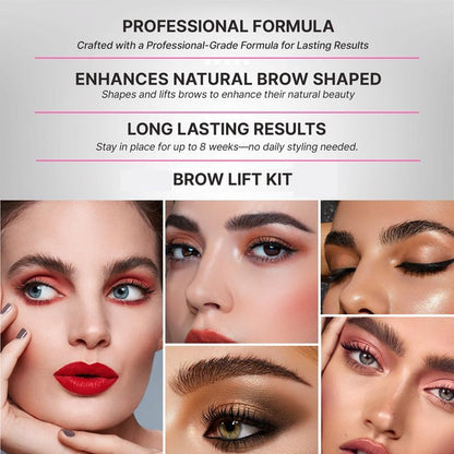RKISSBEAUTY Набір для ламінування брів для використання вдома чи в салоні Миттєве ламінування для більш об'ємних брів, піднімає брови, робить їх густішими, простий у використанні