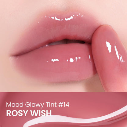 Peripera Mood Glowy Tint, Korean Lip Tint (14 ROSY WISH)