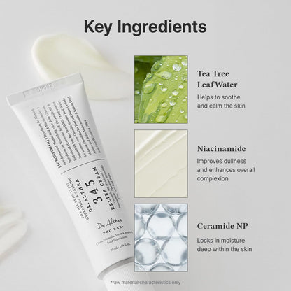 Dr.Althea 345 Relief Cream | PDRN & Hyaluronic Acid for Hydration, Blemish Care | Post-Acne Face Moisturizer with Centella & Niacinamide