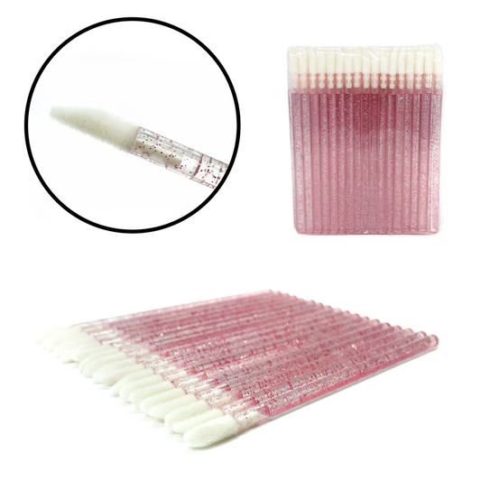 Macrobrushes with glitter, pack of 50 pcs