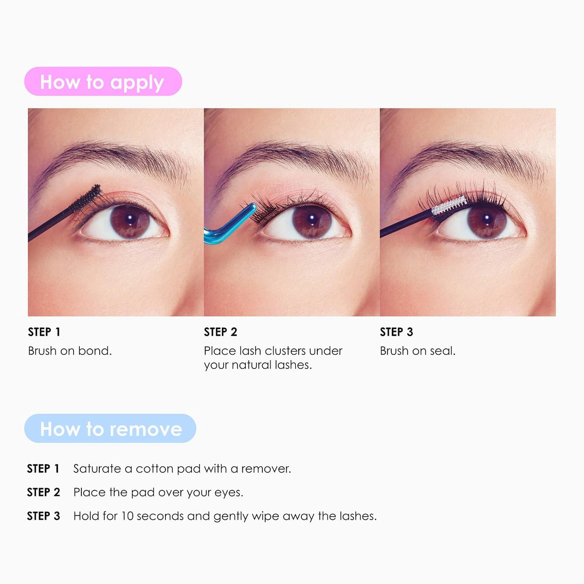 KISS Falscara DIY Eyelash Extension Wisp Applicator for Mistake-Proof Artificial Lash Placement – Ergonomically Designed Handle to Easily Build Your Featherlight Synthetic Reusable Eyelash Clusters