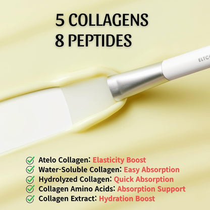 ELT Collagen Peel Off Face Mask Pack, Silicone Brush Included (60 ml / 2.02 fl.oz)