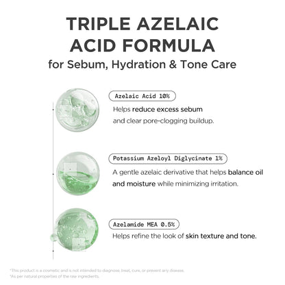 SKIN1004 Azelaic Acid 10% Ampoule, Hydrating Face Serum for Blemish-Prone & Irritated Skin, 1.01 fl.oz / 30ml